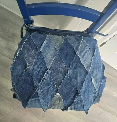 Custom Denim Chair Cushions
