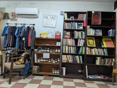 Indoor/Outdoor Used Books and Vintage Stuff Sale Saturday!