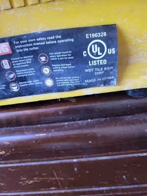 Wet Tile Saw