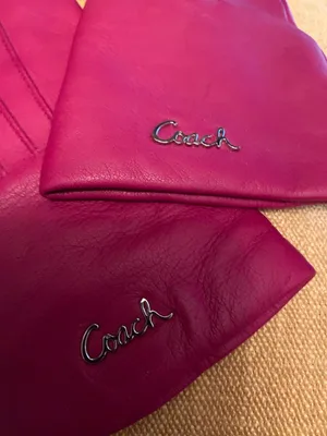 Coach Leather Gloves Size 6.5