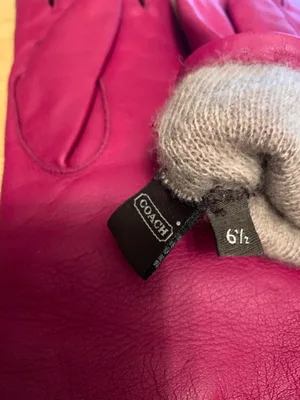 Coach Leather Gloves Size 6.5