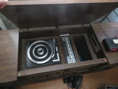 Vintage Stereo Console Cabinet