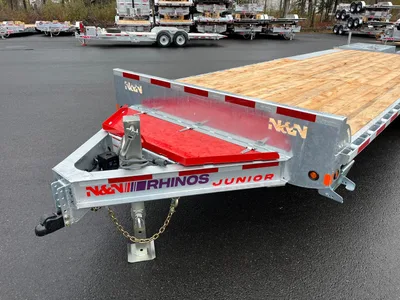 2026 N&N 20+5' Rhino Jr. Galvanized Deckover Equipment Trailer