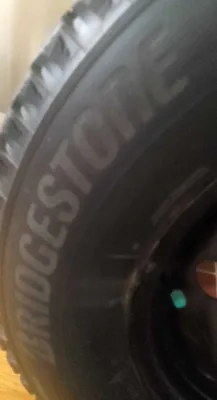 235/65R16 Bridgestone Blizzak Tires on steel rims