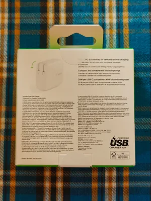 USB-C Dual Fast Charger Plug
