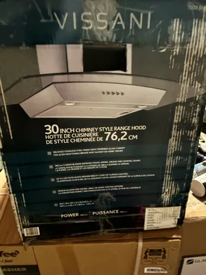 Stainless steel/glass Range Hood fan