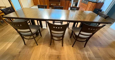BRAND NEW Dining Table + 10 Beautifully Refinished Chairs