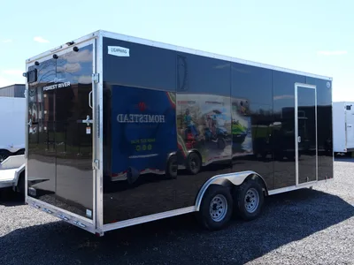 2026 Lightning 8.5x20 Tandem Axle Enclosed Car Hauler Trailer Ex
