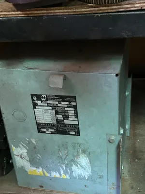 Transformer, Hammond 5kva 600 volt to 120/240 volt 1 phase,