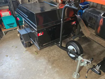 Utility trailer for camping gear and 2 bikes