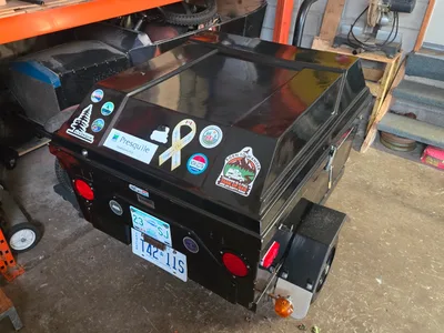 Utility trailer for camping gear and 2 bikes