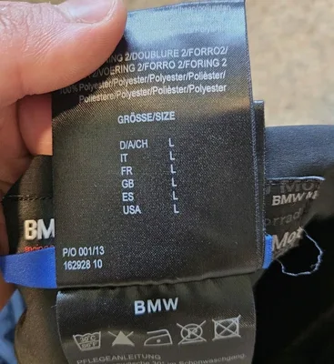 BMW Motorrad, Allround Pants MENS Size L Black w/Knee Hip Pads