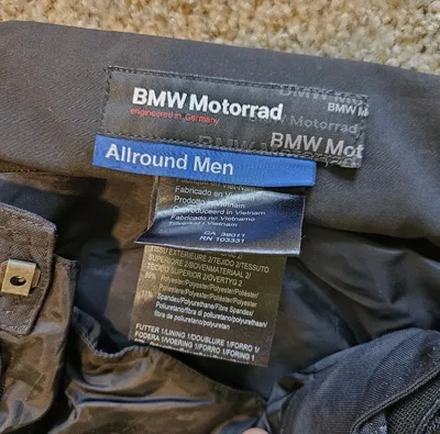 BMW Motorrad, Allround Pants MENS Size L Black w/Knee Hip Pads