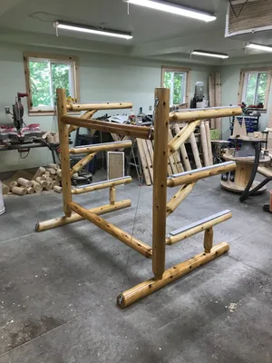 Three Unit CEDAR Paddle Sport Support Rack for Canoes, kayaks, .