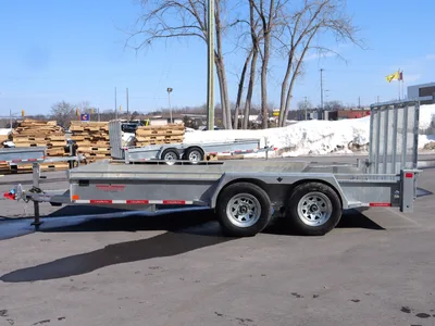 2026 Triumph 80x14 Galvanized Utility Trailer with Mesh Ramp Gat