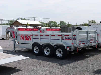 2026 N&N 7x16 Gooseneck HD Galvanized Dump Trailer