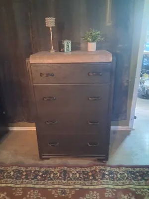 Vintage Art Deco Waterfall Dresser
