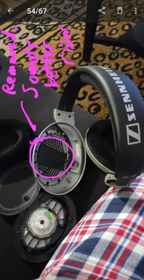 Sennheiser HD555 modded headphones