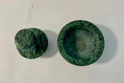 Green Marble Mortar and Pestle