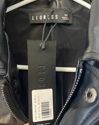 Lioness Bomber Jet Black XS..New