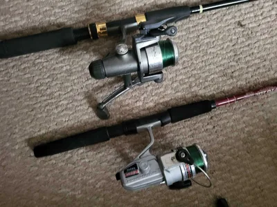 4 Fishing Rods and reels