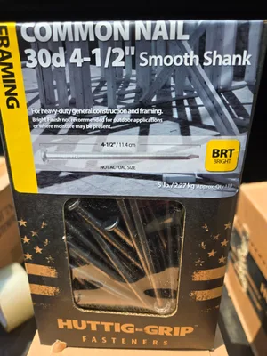 New 5 pound boxes of nails. $5 each box.