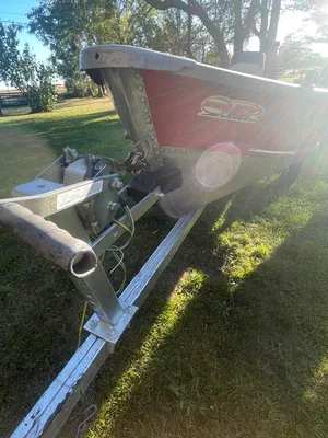 12 ft aluminum boat, trailer, 8 hp outboard, elec.trolling motor
