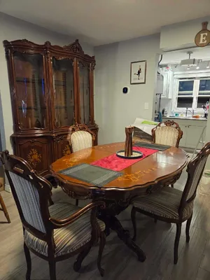 FREE Victorian Style Dining Table & Matching Hutch