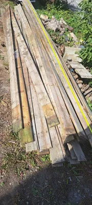used green pressure treated deck boards