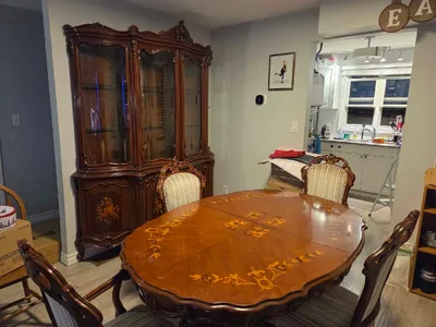 FREE Victorian Style Dining Table & Matching Hutch