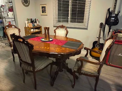 FREE Victorian Style Dining Table & Matching Hutch