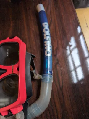 Vintage Ikari Mirage Scuba Mask & Dolfino J-Tube Snorkel – NOS –