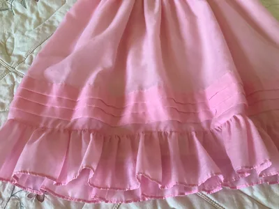 Vintage Girl’s Pink Party Dress 1970’s. Size 5-6