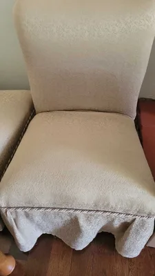 Antique Slipper Chair Pair