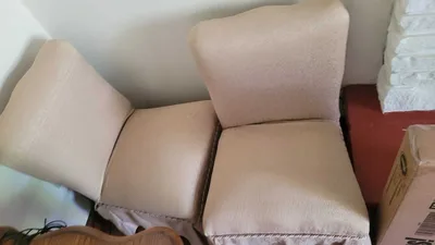 Antique Slipper Chair Pair