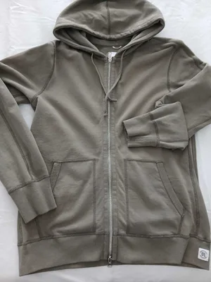Reigning Champ Men's Midwt Slim, Zip Hoodie, Like New, M, Sage