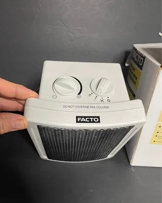 Facto Ceramic Heater with Thermostat