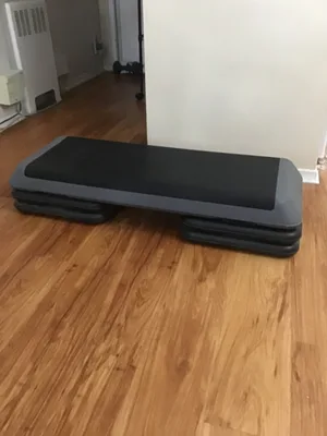 Full-Size 43" Commercial Aerobic Step Platform with Risers