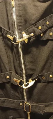 TRIPP NYC GOTH SIDE ZIP BUCKLE JACKET NEW DARK STREETWEAR