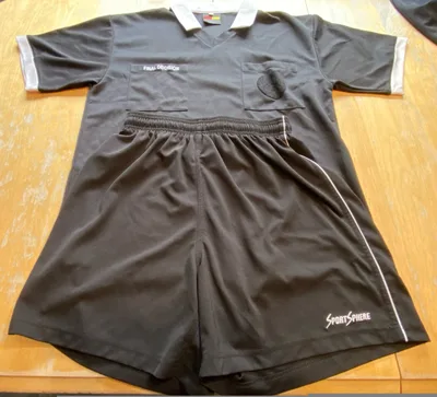 Soccer referee full kits x2 - uniform, flags and cards